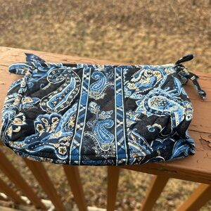 Vera Bradley blue cosmetic bag
